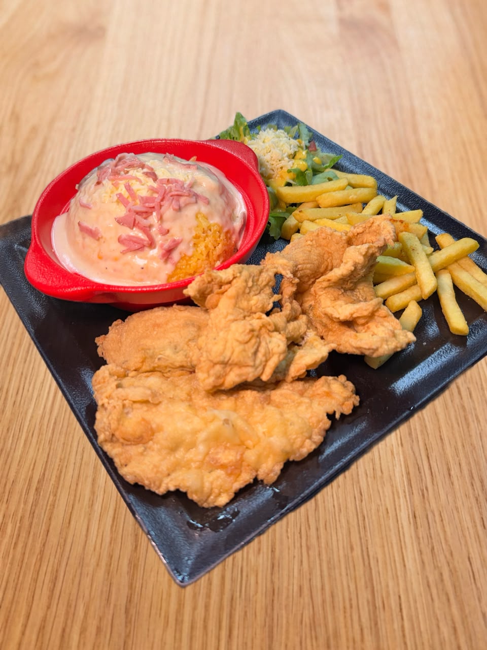 Pollo apanado o asado